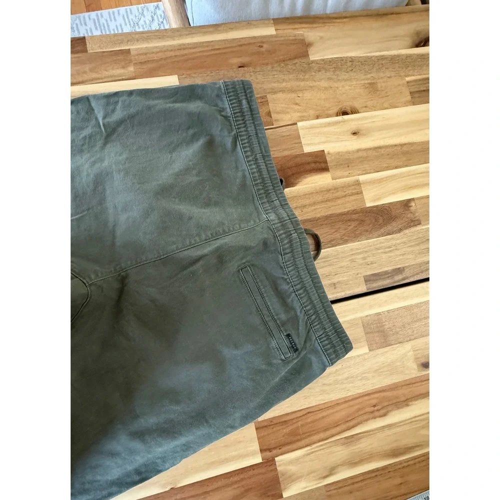 PacSun Mens XL Olive Green Jogger Pants Elastic Waist Drawstring Casual Twill